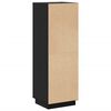 vidaXL Highboard Black 37x34x110 cm Solid Wood Pine