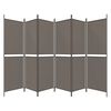 vidaXL 6-Panel Room Divider Anthracite 300x200 cm Fabric