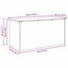 vidaXL Outdoor Storage Box Anthracite 100 x 50.5 x 50 cm Steel