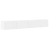 vidaXL TV Wall Cabinet 2 pcs White Engineered Wood