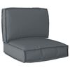 vidaXL Pallet Cushion Set Oxford Fabric Anthracite 60 x 60 x 52 cm
