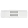 vidaXL TV Cabinet High Gloss White 140x40x35.5 cm Engineered Wood