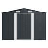 vidaXL Garden Shed 257x580x181 cm Metal Anthracite