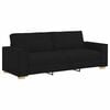 vidaXL 3-Seater Sofa Black 220x78x84 cm Fabric