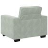 vidaXL Sofa Chair Light Grey 60 cm Velvet