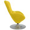 vidaXL Egg Chair Yellow Velvet
