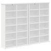 vidaXL CD Cabinet 2 pcs White 60 x 17 x 92 cm Engineered Wood