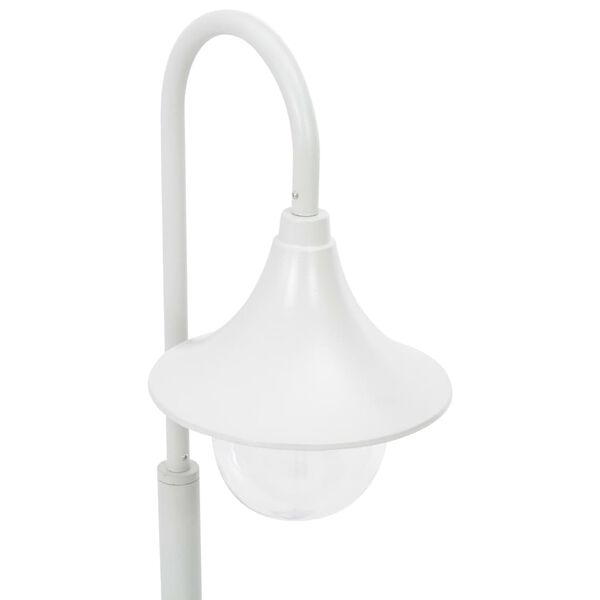 vidaXL Garden Post Light E27 120 cm Aluminium White