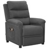 vidaXL Massage Chair Dark Grey Fabric