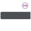 vidaXL Lawn Edgings 10 pcs Anthracite 25x103 cm Cold-rolled Steel
