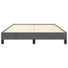 vidaXL Bed Frame without Mattress Dark Grey 137x190 cm Full Velvet