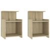 vidaXL Bed Cabinets 2 pcs Sonoma Oak 40x35x60 cm Engineered Wood