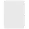 vidaXL Bedside Cabinet White 30x30x40 cm Engineered Wood