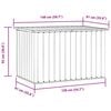 vidaXL Garden Storage Box Grey 149x99x93 cm