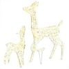 vidaXL Reindeer Family | Warm White | Acrylic | Acrylic Reindeer | Other