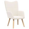 vidaXL Armchair Cream 62 x 67 x 95.5 cm Sherpa Fabric