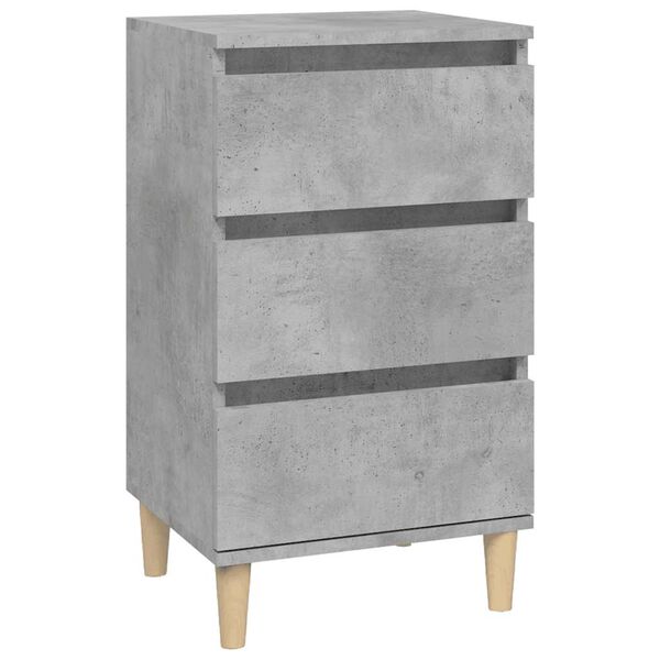 vidaXL Bedside Cabinet Concrete Grey 40x35x70 cm Engineered Wood