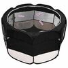 vidaXL Foldable Dog Playpen with Carrying Bag Black 125x125x61 cm