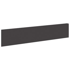 vidaXL Lawn Edging 10 pcs 100 x 22 cm Steel Black