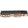 vidaXL Outdoor Sofa Set 8 pcs Natural and Anthracite