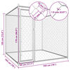 vidaXL Outdoor Dog Kennel 193x193x185 cm
