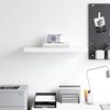 vidaXL Floating Wall Shelf White 60x23.5x3.8 cm MDF