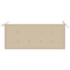 vidaXL Garden Bench with Cushion 120 cm Solid Acacia Wood