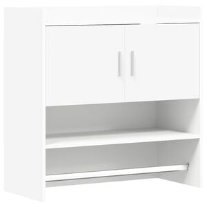 vidaXL Wall Shelf Wall-Mounted White 80 x 36 x 80 cm Engineered Wood