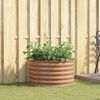vidaXL Garden Raised Bed Brown 80 x 80 x 44 cm Steel