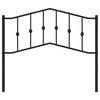 vidaXL Metal Replace Headboard Black 107 cm