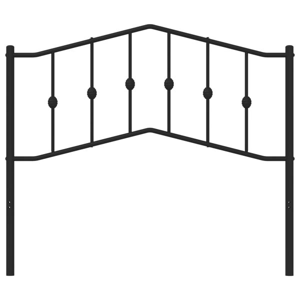 vidaXL Metal Replace Headboard Black 107 cm