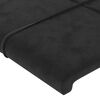 vidaXL Bed Frame without Mattress Black 137x187 cm Double Velvet