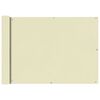 vidaXL Balcony Screen Oxford Fabric 75x400 cm Cream