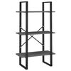 vidaXL Storage Shelf Grey 60x30x105 cm Solid Pine Wood