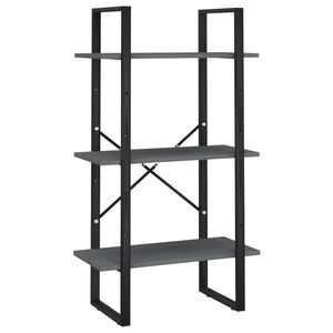 vidaXL Storage Shelf | Grey | Solid pine wood, metal | Medium | Storage Shelf
