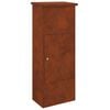 vidaXL Parcel Drop Box Rusty 44.5 x 29 x 110.5 cm Weathering Steel