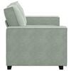 vidaXL 2-Seater Sofa Light Grey 160x78x84 cm Velvet