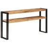 vidaXL Console Table 150x30x75 cm Rough Mango Wood