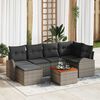 vidaXL Garden Sofa Set 7 pcs Grey