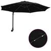 vidaXL Garden Parasol Black 248 x 248 x 148 cm Polyester and Steel