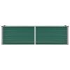 vidaXL Garden Raised Bed Galvanised Steel 160x40x45 cm Green