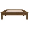 vidaXL LED Bed Frame without Mattress Honey Brown 90x190 cm Single Solid Wood