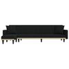 vidaXL L-shaped Sofa Bed Black 275x140x70 cm Fabric