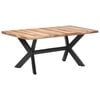 vidaXL Dining Table 180x90x75 cm Solid Wood with Honey Finish