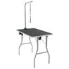 vidaXL Grooming Table | Black | MDF | Portable | Foldable | Grooming Table