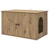 vidaXL Cat House Artisian Oak 85 x 55 x 50 cm Engineered Wood