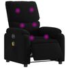 vidaXL Electric Massage Recliner Chair Black Fabric