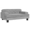 vidaXL Kids Sofa Light Grey 70x45x30 cm Velvet