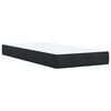 vidaXL Box Spring Bed with Mattress Black King Single Fabric