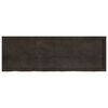 vidaXL Wall Shelf Dark Brown 180x60x(2-4) cm Treated Solid Wood Oak